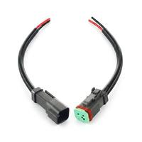 VENTE FLASH Connecteurs DT 2 Broches Étanche IP67 12V Mâle et Femelle Faisceau de Câbles Connecteur Électrique pour Barre Lumineuse LED