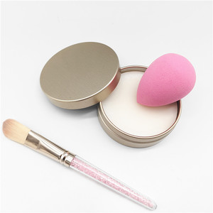 Private Label Milk Fragrance Beauty Sponge <strong>Blender</strong> and <strong>Makeup</strong> <strong>Brush</strong> Cleaner Soap With Silicone Pad - Product Image 2