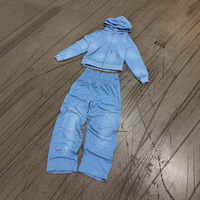 Ensemble de survêtement imprimé 2 pièces de haute qualité pour fabricant de vêtements de sport : sweat à capuche zippé noir brodé oversize et pantalon de jogging