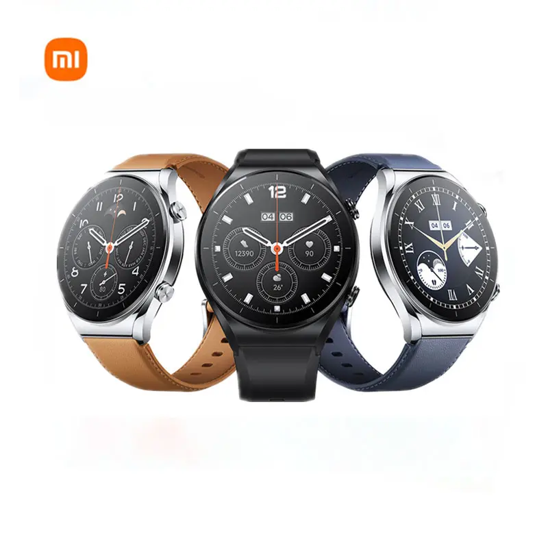 Global Version Xiaomi Mi Watch S1 1.43 Inch AMOLED Display Smartwatch 5ATM Waterproof Heart Rate Monitoring Bluetooth Watch