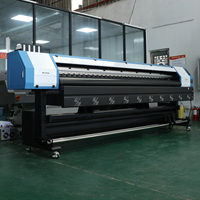 Harga diskon 3.2m Eco Solvent Printer dengan satu Xp600 kualitas tinggi Flex Banner Format besar