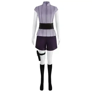Disfraz de <span class=keywords><strong>Cosplay</strong></span> de Anime Ninja <span class=keywords><strong>Hyuga</strong></span> <span class=keywords><strong>Hinata</strong></span> de Algodón para Mujer, Mono para Adultos - Product Image 3