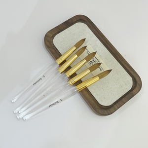 Pincel para Uñas 100% Kolinsky Puro con Mango Acrílico, Estándar Internacional Grande para Europa y Estados Unidos, Pluma de Extensión Crystal Armor - Product Image 3