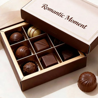 Boîte cadeau de luxe en papier rigide écologique imprimée UV personnalisée pour les faveurs de mariage, les bonbons, les desserts, les chocolats et les aliments