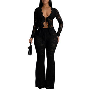 Verano <span class=keywords><strong>elegante</strong></span> noche encaje chicas jóvenes <span class=keywords><strong>elegante</strong></span> y Sexy 2 <span class=keywords><strong>conjuntos</strong></span> trajes <span class=keywords><strong>para</strong></span> damas fiesta - Product Image 5