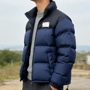 Veste d'hiver matelassée pour homme, nouvelle collection 2026, coupe ajustée, col montant, fermeture éclair, style décontracté, personnalisable, <span class=keywords><strong>face</strong></span> lisse, pour <span class=keywords><strong>North</strong></span> City - Product Image 5