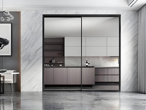 完全に密封された二重ガラスアルミニウム引き戸/バルコニーのスリングドア - Product Image 3