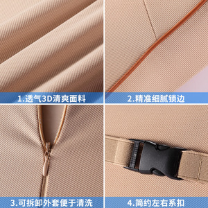 Almohada de soporte para el cuello y la espalda de espuma viscoelástica para reposacabezas de coche, producto para el cuidado de la columna cervical para asiento de coche - Product Image 4