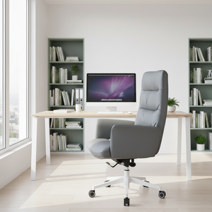 <span class=keywords><strong>Silla</strong></span> de Oficina Ergonómica Grande y Alta, Giratoria, de Cuero, Moderna, Ejecutiva, de Lujo, para Supervisor, con <span class=keywords><strong>Ruedas</strong></span> - Product Image 1