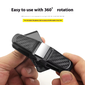 80-degree Rotating Multi-functional Car Eyeglass Storage <b>Clip</b> Bidirectional Automobile Eyeglass <b>Clip</b> Holder for Easy Access - Product Image 6