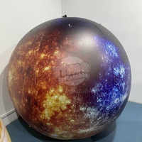 Ballon gonflable PVC personnalisé avec logo, planètes du système solaire, imperméable, pour décoration d'événements