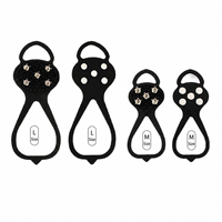 Crampons antidérapants pour chaussures, pointes en acier inoxydable pour la marche, la randonnée et la pêche sur neige