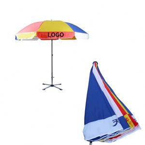 Premium Heavyweight Fabric Outdoor <b>Foldable</b> Sun Protection Beach <b>Umbrellas</b> for Sand - Product Image 1