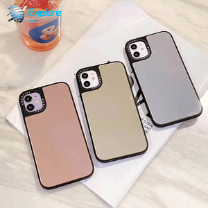 Coque de téléphone IExplore en acrylique avec design personnalisé, peinture UV, effet marbre, miroir pour filles, compatible iPhone 17 Pro Max et Galaxy S25 Ultra - Product Image 6