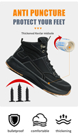 Chaussures de sécurité à la mode Bottes de sécurité légères à bout en acier Chaussures de sécurité décontractées pour hommes