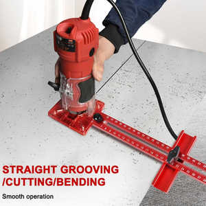 Router Milling Groove Bracket Woodworking Cutting <b>Tool</b> Aluminum Alloy OEM Available DIY Grade Hand-operated Industrial Use - Product Image 4