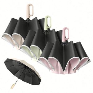 Parapluie pliant de voyage coupe-vent de haute qualité en gros avec impression de logo - Product Image 4