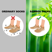 Chaussettes de costume unisexes douces et confortables en fibre de bambou bio, chaussettes d'affaires personnalisées en bambou pour hommes, vente en gros
