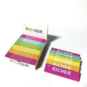 Ultra Thin <strong>Color</strong> <strong>Rolling</strong> <strong>Papers</strong> Organic Hemp Custom Logo King Size with Arabic Gum &amp; Filter Tips - Product Image 1