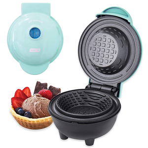 Nhà Máy Sản Xuất Đầy Màu Sắc Không Dính Lớp Phủ Tấm 12Cm Mini Waffle Bát Bánh Nhà Sản Xuất Hai Mặt Sưởi Ấm Điện <span class=keywords><strong>Toaster</strong></span> - Product Image 3