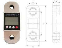 Dinamometer Digital 20T dengan Indikator Genggam, Transduser Gaya & Load Cell Penimbang untuk Timbangan Crane
