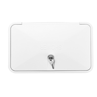 Coffret de douche extérieur blanc pour camping-car d'extérieur avec clés verrouillables accessoire de camping de voyage