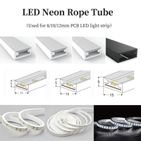 Tube néon LED T0511/0513/0515, bande lumineuse LED flexible 5050, tuyau en gel de silice silicone pour lumières PCB WS2812 WS2815 8/10/12mm