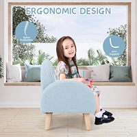 Vente en gros Cadre en bois massif Canapé pour bébé Design anti-basculement Fauteuil pour enfant Canapé rembourré pour la maternelle