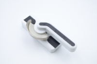 Serrure croissant de lune en alliage d'aluminium pour portes et fenêtres, serrure de fenêtre coulissante en acier inoxydable pour vitres, prix usine