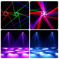 Sailwin 150W LED Six-Armed Bee Eye Stage Light DMX RGBW 4-en-1 Effet de Faisceau Lumineux Tête Mobile Laser DJ Lumière de Fête