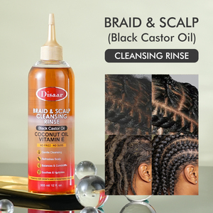 Champú Disaar de Aceite de Ricino Negro para Trenzas y Limpieza del Cuero Cabelludo, Champú Suave y Refrescante para el Crecimiento del Cabello para Trenzas - Product Image 5