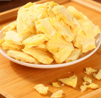 Gedroogde hele ananas zoete smaak 500g knapperig fruit voor sap/bakkerij/snacks/poeder groothandel 0 suiker 0 vet 0 toevoegingen
