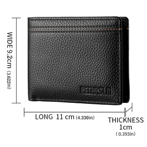 Nueva Cartera de Cuero Genuino para Hombre con Cierre y Múltiples Ranuras para Tarjetas - Product Image 4