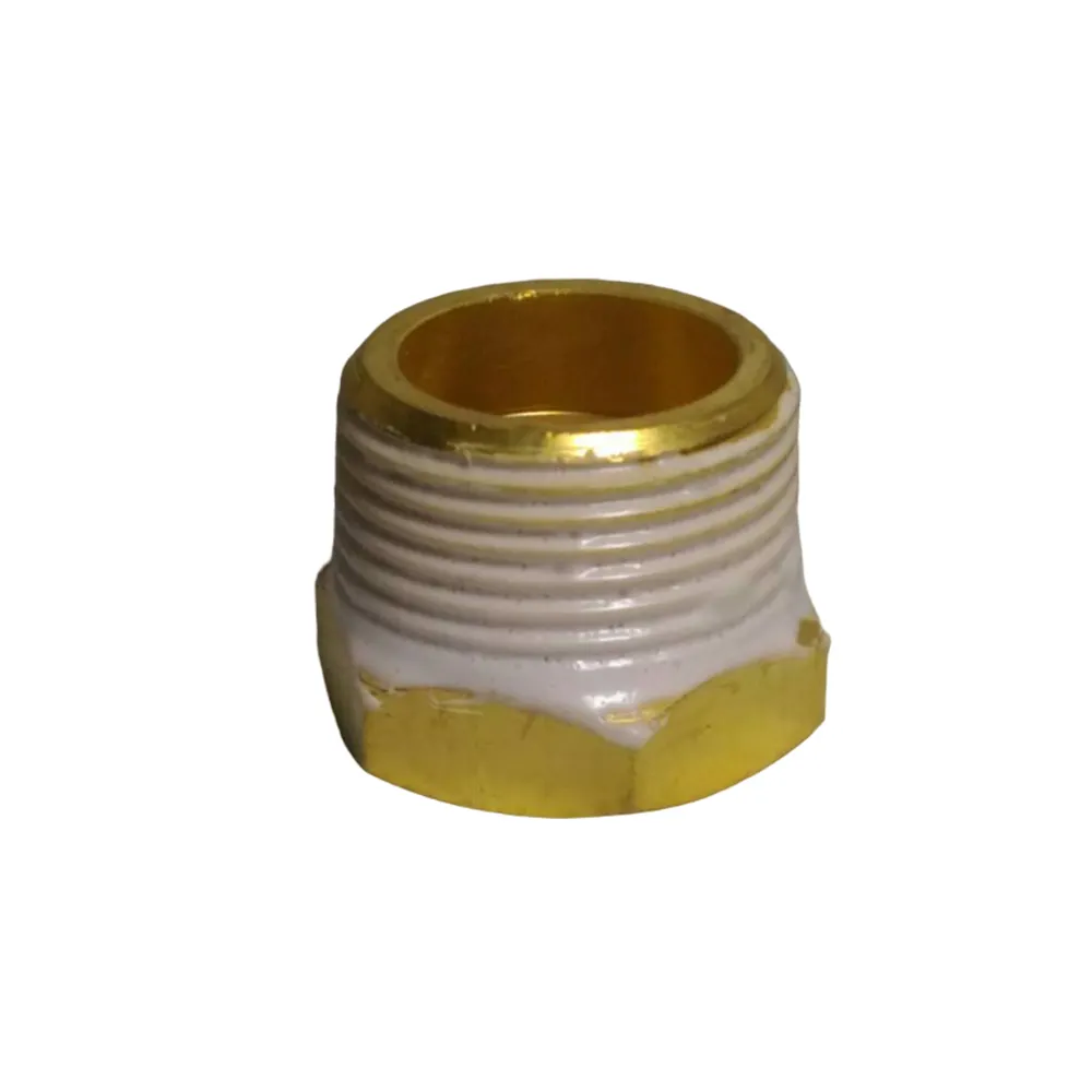 Best Selling Brass Threaded Pipe Plumbing Pipe Fittings Cap 3/4*1/2 Inch For Water System