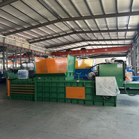 Presse à balles hydraulique horizontale à porte fermée de 200 tonnes pour la compression de la paille agricole et des déchets végétaux, machine de pressage robuste
