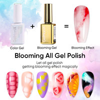 Gel UV/LED sans HEMA GMX-Blooming 15 ml, logo personnalisé, trempage, non toxique, végétalien, écologique, longue durée, pour professionnels