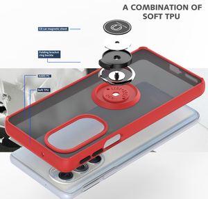 Funda de teléfono Tpu Pc 2 en 1 a prueba de golpes para <span class=keywords><strong>Moto</strong></span> <span class=keywords><strong>Edge</strong></span> X30 <span class=keywords><strong>30Pro</strong></span>, soporte de anillo de dedo de Metal magnético para coche, funda trasera para <span class=keywords><strong>Moto</strong></span> X30 Plus - Product Image 4