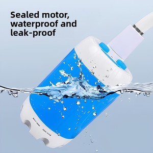 Outdoor <b>Portable</b> USB Rechargeable Waterproof Camping Electric <b>Shower</b> Hiking Beach Travelling Removable Handheld <b>Shower</b> Head - Product Image 4