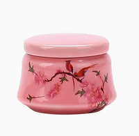 Mini pot en céramique de 15 ml de style chinois, emballage de poudre parfumée, petit pot scellé, pot de rangement pour thé/médicaments avec motif