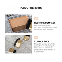 Menow E419 OEM \ ODM Marque privée Maquillage Étanche Gradient Couleur Paillettes Fard à paupières Palette + Brosse Cosmétiques Usine Personnalisée