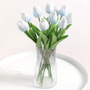 Venta al por mayor de cabezas de tulipanes artificiales para manualidades, suministros para arreglos de ramos de boda y decoración del hogar. - Product Image 3