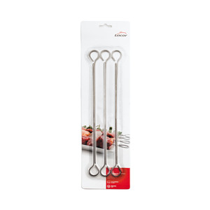 Set di spiedini Lacor 6 pezzi in acciaio inossidabile per barbecue - Product Image 1