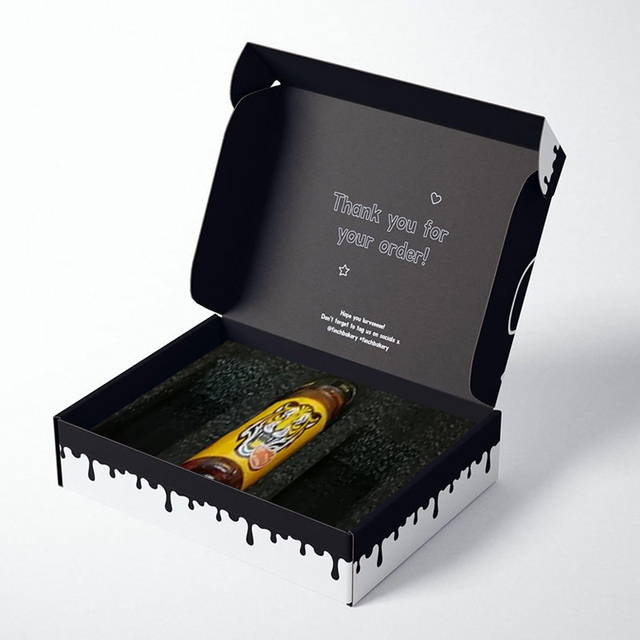 Cardboard Paper Corrugated Shipping Box Mailer Product Packaging Box With Foam Insert and Custom logo