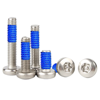 Vis à tête cylindrique Torx résistantes à l'inviolabilité Boulons à bouton de filetage en acier inoxydable 304 avec boulons à tête cylindrique adhésifs bleus