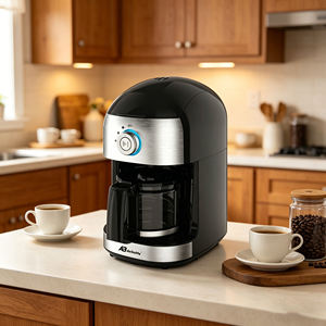 <span class=keywords><strong>Cafetière</strong></span> <span class=keywords><strong>électrique</strong></span> compacte tout-en-un Anbolife <span class=keywords><strong>avec</strong></span> broyeur à lame intégré, réglage de la finesse, <span class=keywords><strong>filtre</strong></span> <span class=keywords><strong>permanent</strong></span>, OEM - Product Image 3