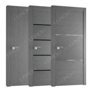 Puerta <span class=keywords><strong>Interior</strong></span> de PVC Impermeable Personalizable con Precio Económico, Puertas de PVC WPC para Dormitorios de Casas - Product Image 2