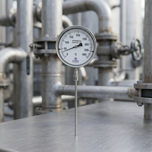 Industrial Food <b>Thermometer</b> 0-400C Dial with Stainless Steel Insertion Sensor IP65 - Product Image 3
