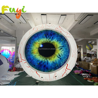 Œil de robot Fuyi, œil gonflable, éclairage LED, œil gonflable décoratif
