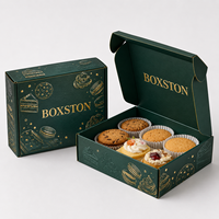 Boîte à pâtisserie haut de gamme imperméable pour desserts, combo donuts et cupcakes avec doublure en éponge, boîtes de boulangerie personnalisées