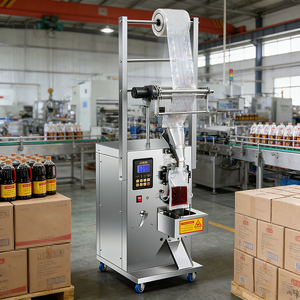 Hochgeschwindigkeits-Flüssigkeitsbeutelmaschine mit anpassbarer Beutelbreite für 3-Seiten-Versiegelung, Rückseitenversiegelung, automatische Wiege- und Abfüllfunktion für Getränke - Product Image 1